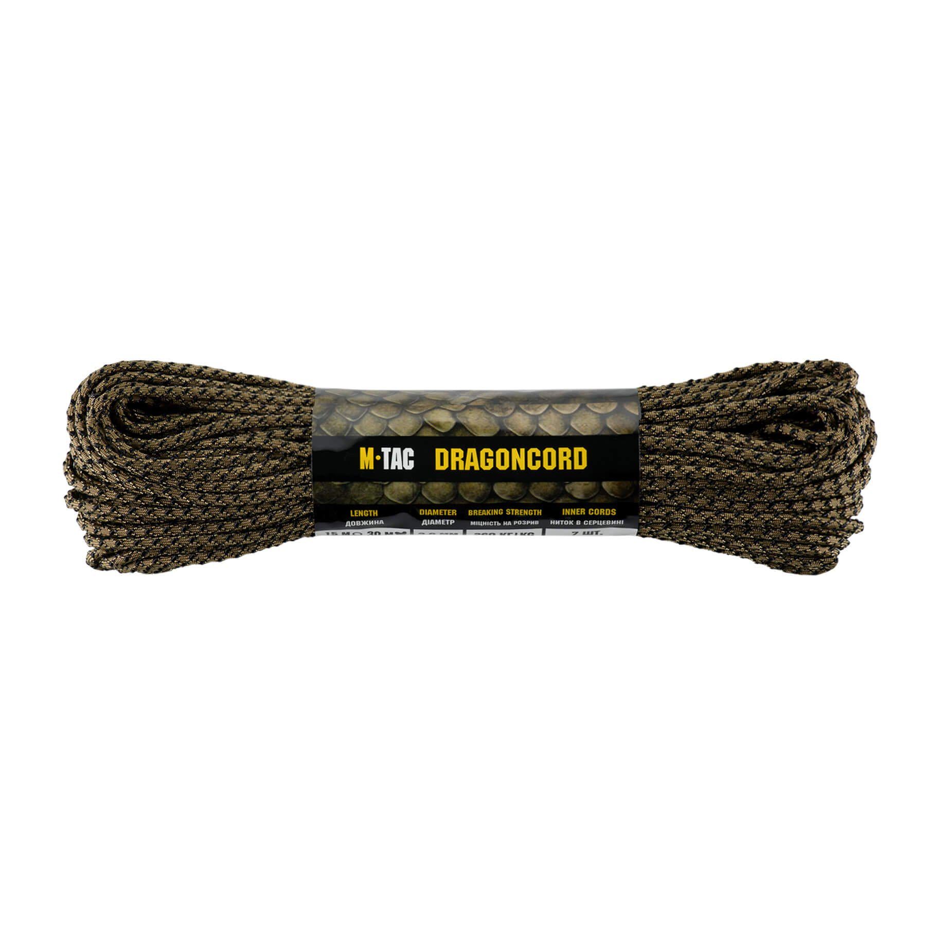 Паракорд M-Tac Dragon Cord 30 м Coyote/Black