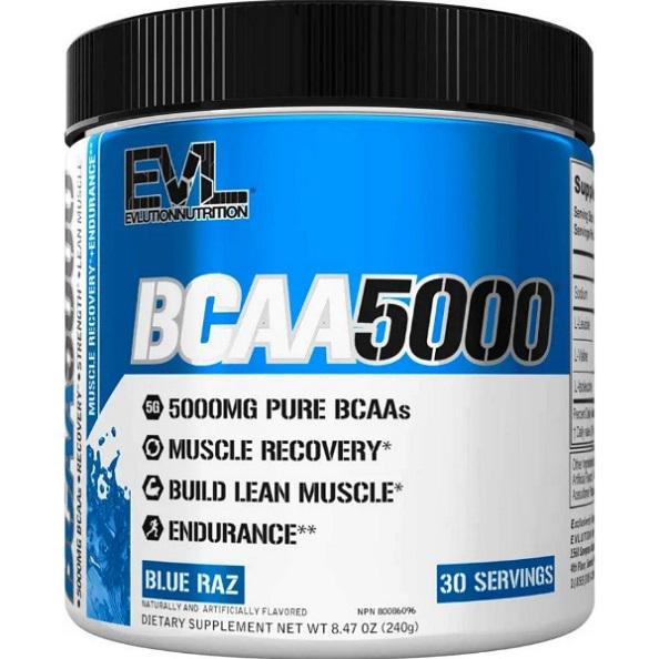 Аминокислота для спорта Evlution Nutrition BCAA 5000 240 г/30 порций/Blue Raz (000021713)