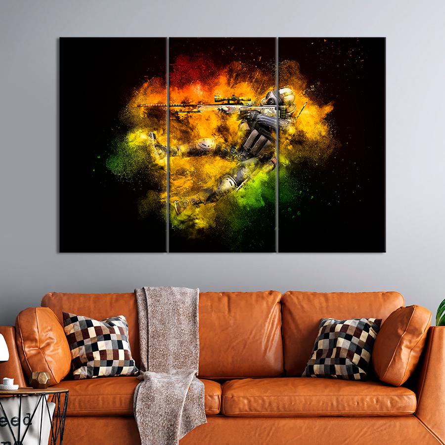 Настенний декор Яркий постер Counter-Strike: Global Offensive 78x48 см (A180-3)