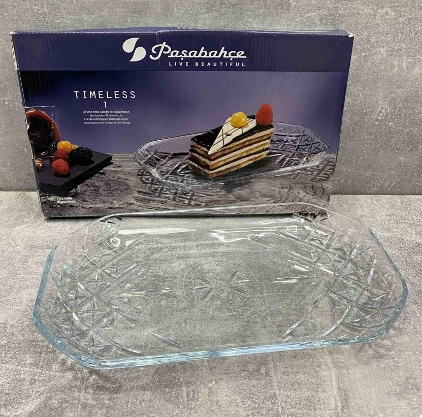 Блюдо скляне Pasabahce Timeless 30х27,8х3 см