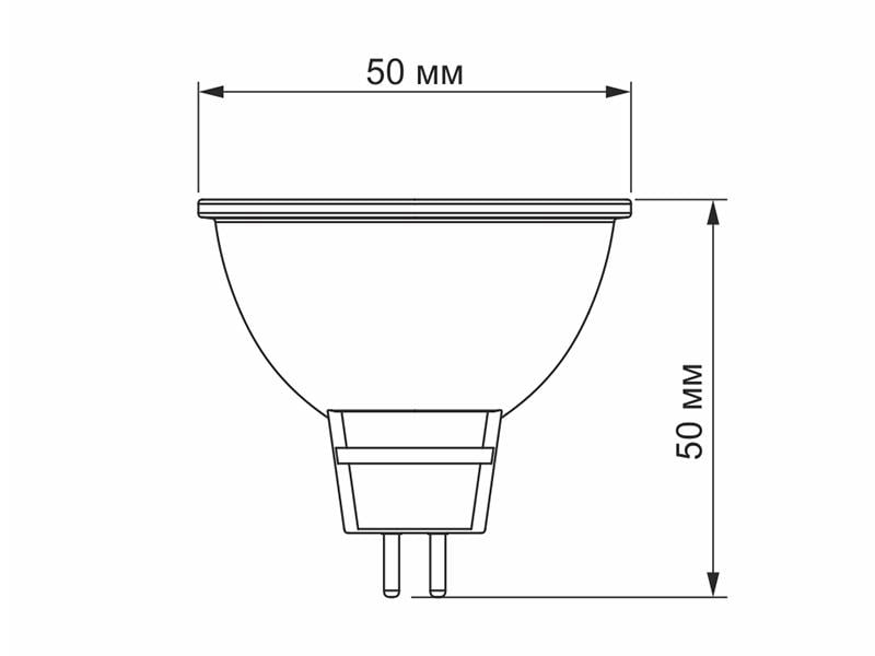 Світлодіодна лампа TITANUM MR16 6 Вт GU5.3 4100K 220 В (7367) - фото 3