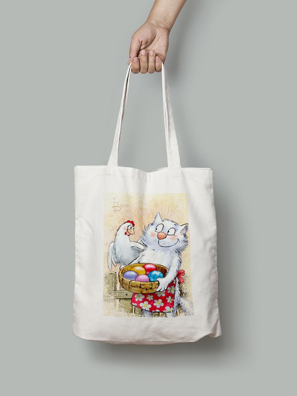 Эко-сумка Скоро Пасха! шопер (rinaz_20181634026_Bag)