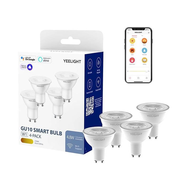 Смарт-лампочки Yeelight GU10 Smart Bulb W1 Dimmable 4 шт. White (YLDP004) - фото 6