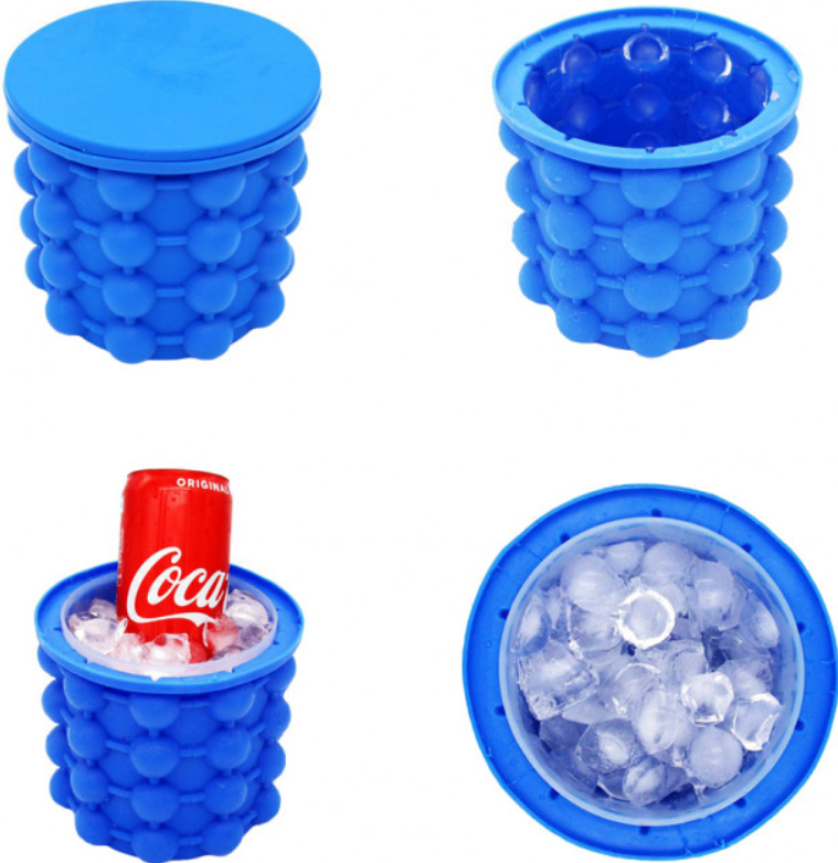 Форма для льоду силіконова Ice Cube Maker Genie Синій - фото 8 Форма для льоду силіконова Ice Cube Maker Genie Синій - фото 8