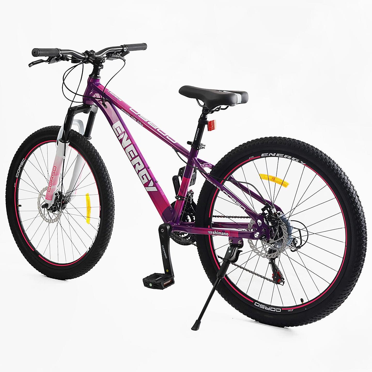 Велосипед гірський Corso Energy 26"/13" Фіолетовий (1204798465) - фото 3