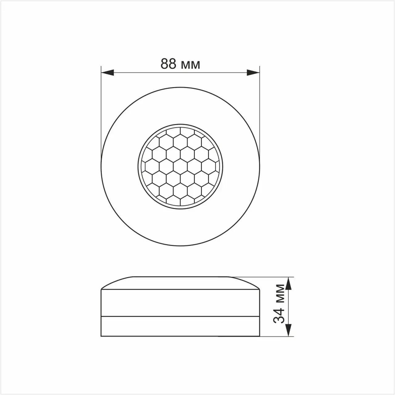 Датчик руху та освітленості інфрачервоний Videx 360° SPC12B 220V 1200W Чорний (484626) - фото 3