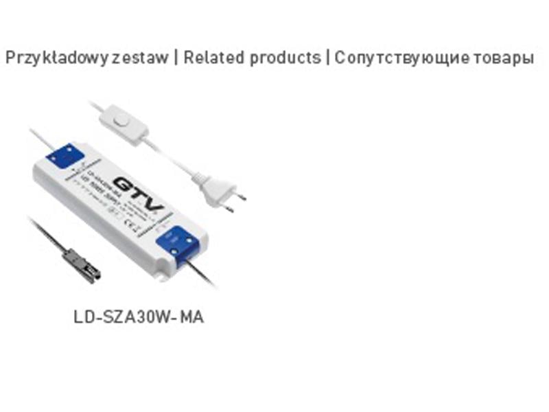 Выключатель сенсорный GTV AE-WBEZD-NB с диммером 12V 36W кабель 1,5 м (5110) - фото 4