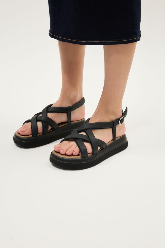 Сандалии женские LONZA на платформе р. 37 Черный (198993) - фото 2 Сандалии женские LONZA на платформе р. 37 Черный (198993) - фото 2