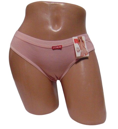 Труси жіночі Uokin 2769 в рубчик L Пудровий (2060146069)