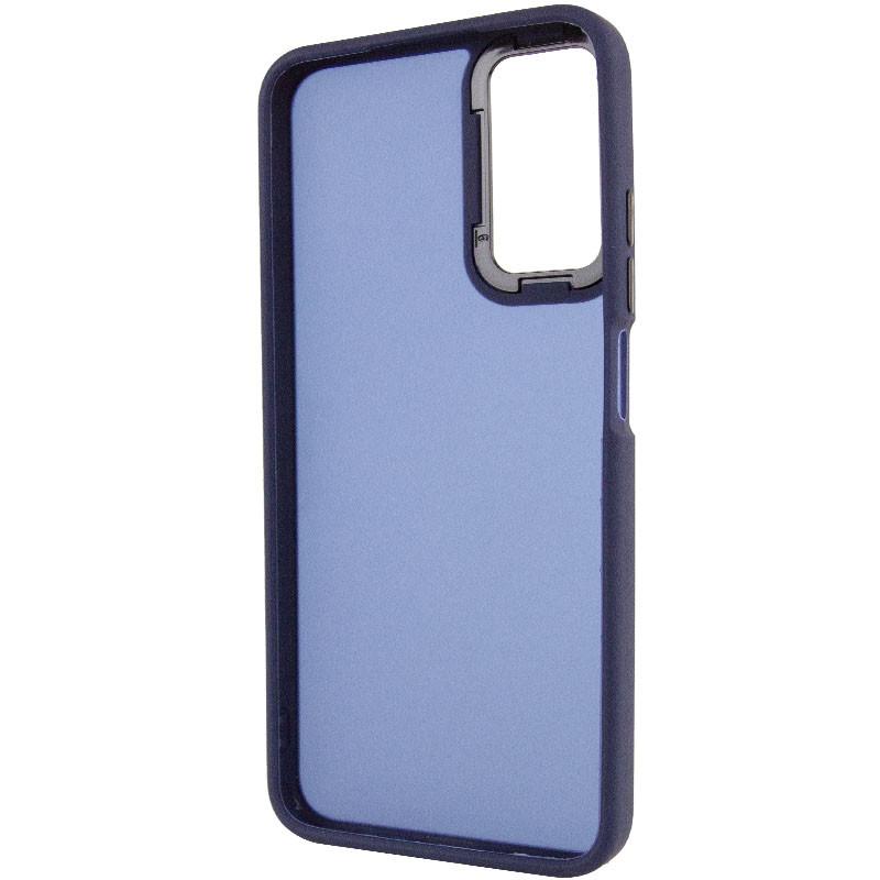 Противоударный чехол TPU+PC Lyon Frosted для Oppo A38 / A18 Navy Blue - фото 3