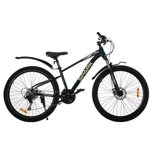 Велосипед SPARK VIBE колеса 27,5" сталева рама 15" Темно-зелений (000239241)