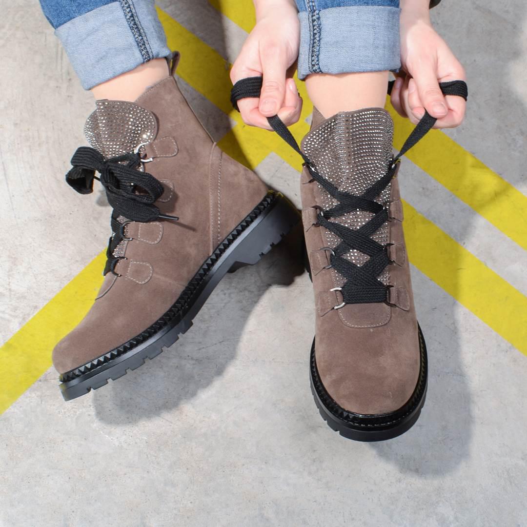 Ботинки женские зимние со стразами 326232 р. 38 24,5 см