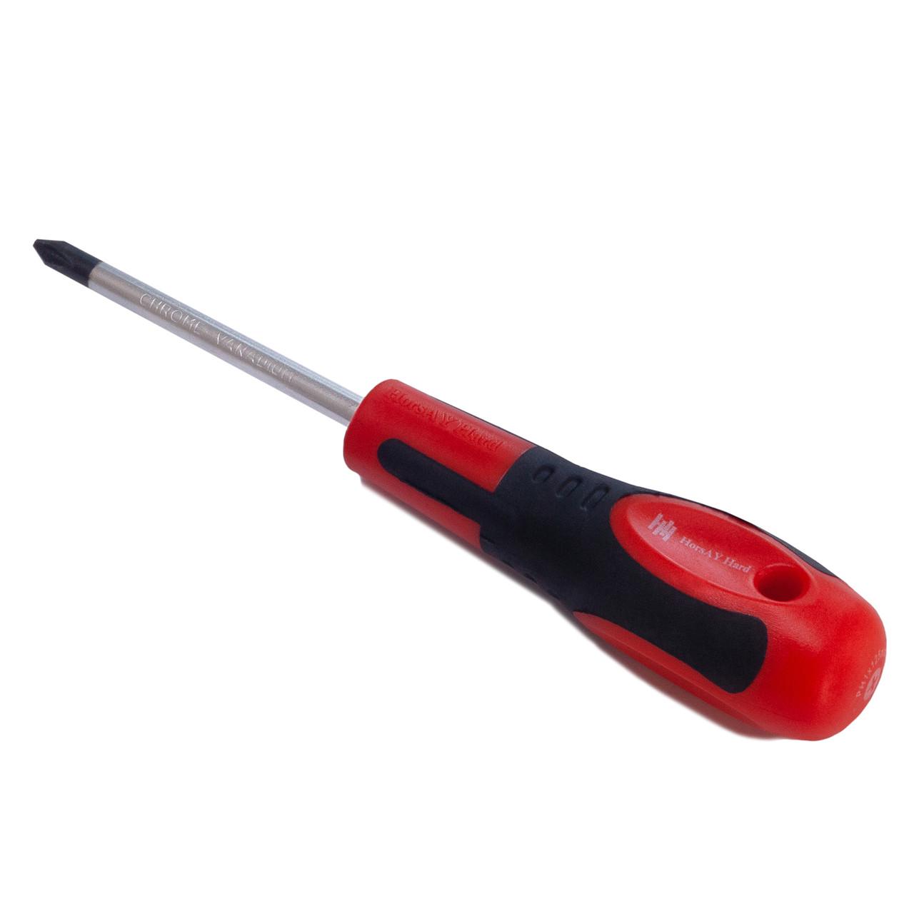 Викрутка з хрестовим шліцем HorsAY Hard РН 2х75 (0401-056) - фото 2 Викрутка з хрестовим шліцем HorsAY Hard РН 2х75 (0401-056) - фото 2