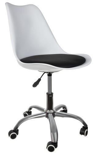 Кресло офисное на колесах Malatec 16429 Белый/Черный (9890649)
