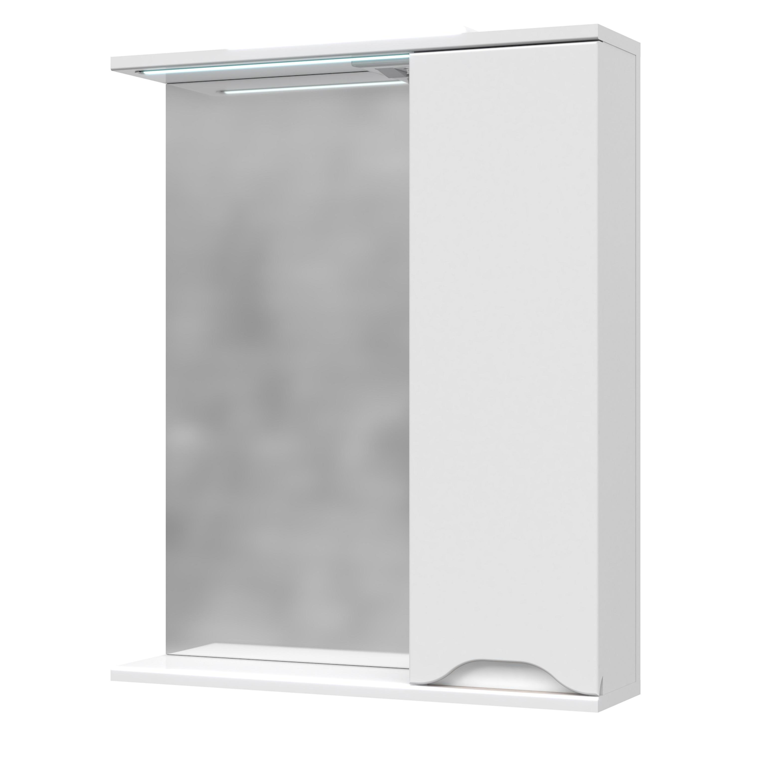 Зеркальный шкаф в ванную Van Mebles Амелия с LED подсветкой прямоугольная 750х600 мм R (MRT-000007603)