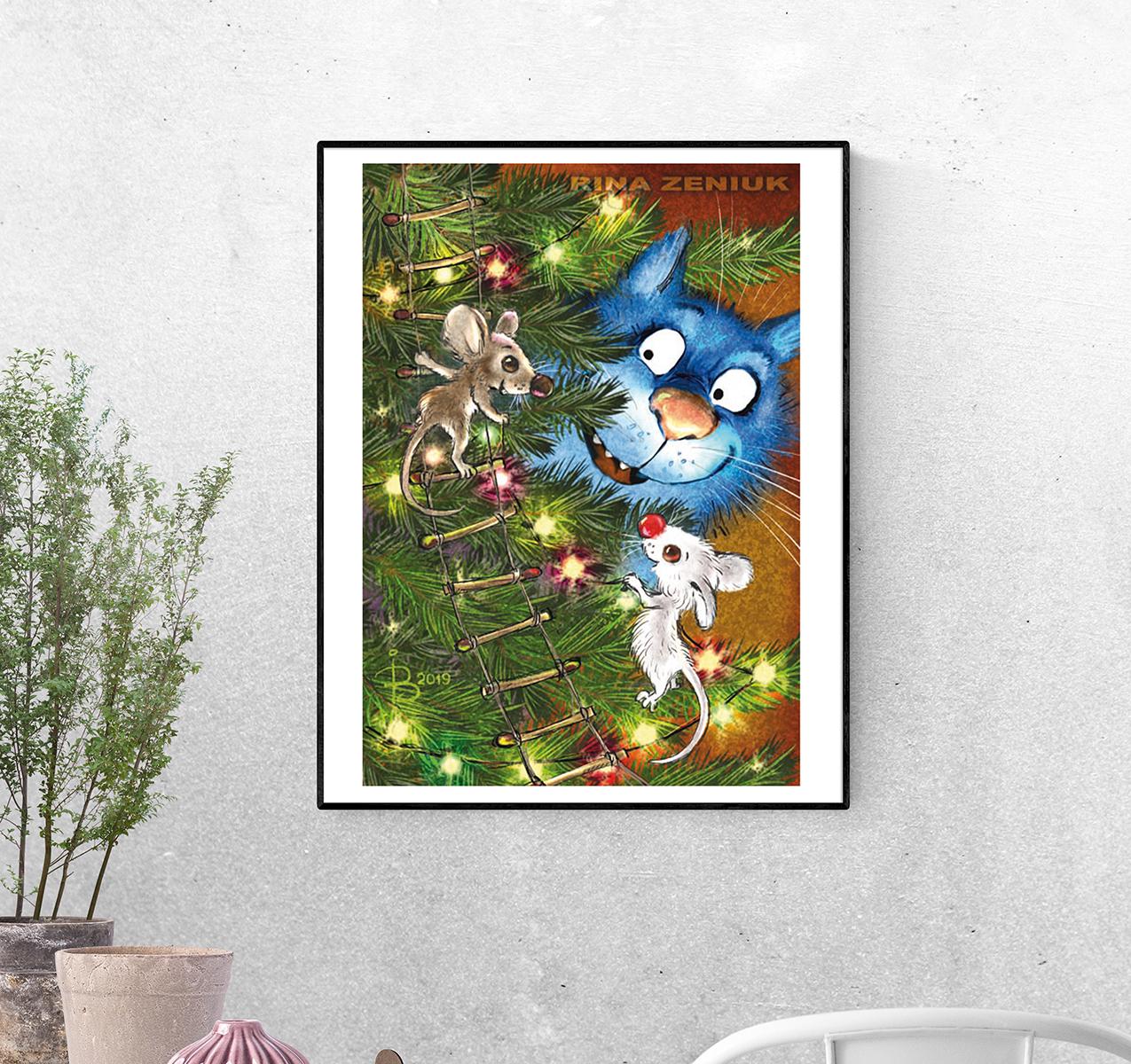 Постер Елку наряжаем формат А-4