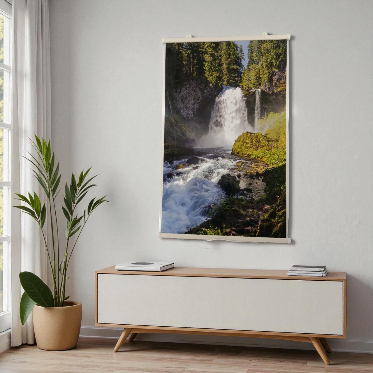 Инфракрасный обогреватель пленочный настенный Картина Водопад 450 Вт 100х63 см