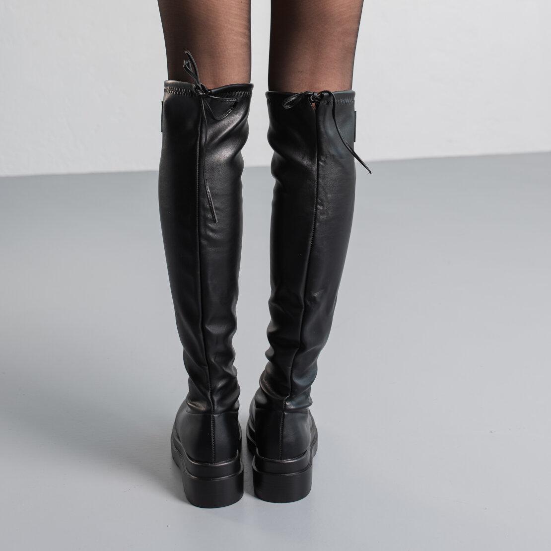 Ботфорти жіночі Fashion р. 36 23,5 см Чорний (3848) - фото 5 Ботфорти жіночі Fashion р. 36 23,5 см Чорний (3848) - фото 5