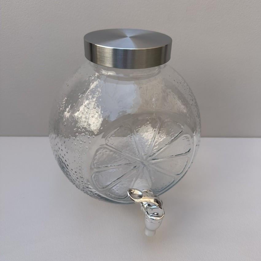 Лимонадник S&T 9142 скляний з металевою кришкою 4,5 л (2601594908) - фото 4