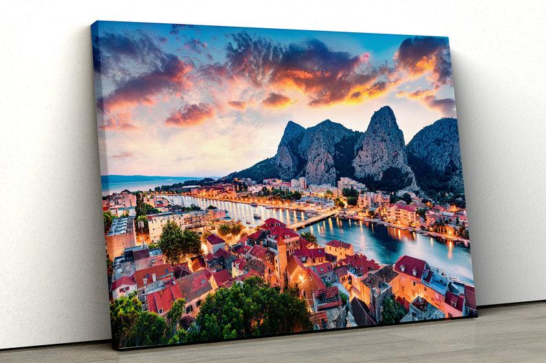 Картина на холсте KIL Art Вечерний город 122x81 см (269)