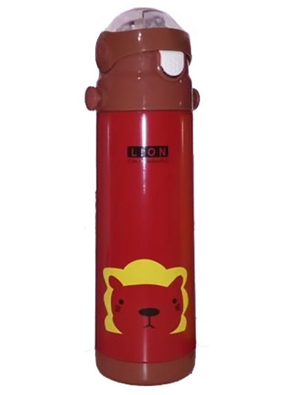 Термос-поилка с ремешком Stenson 500 мл Лев (MMS-MT-2089)