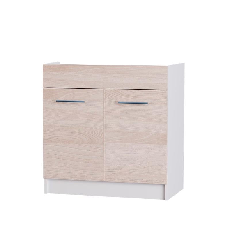 Тумба для кухни под мойку Эверест Эко без столешницы 80 см Ясень Шимо темный/Белый (DTM-2839)