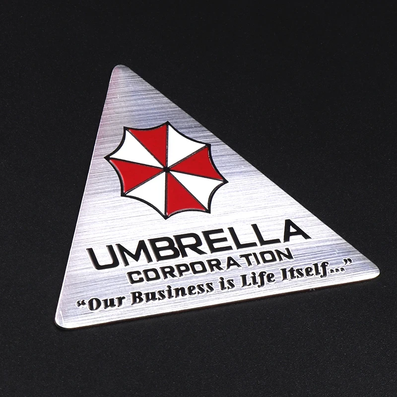 Эмблема алюминиевая Umbrella треугольник 7,1х6,2 см (2137432088)