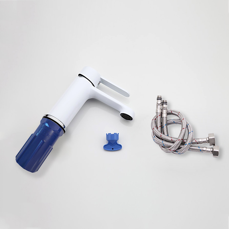 Смеситель для умывальника Frap F1041 Белый/Хром (1033657) - фото 8