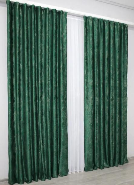 Тканина для штор Афіна оксамит Зелений (1311ш) - фото 6 Тканина для штор Афіна оксамит Зелений (1311ш) - фото 6