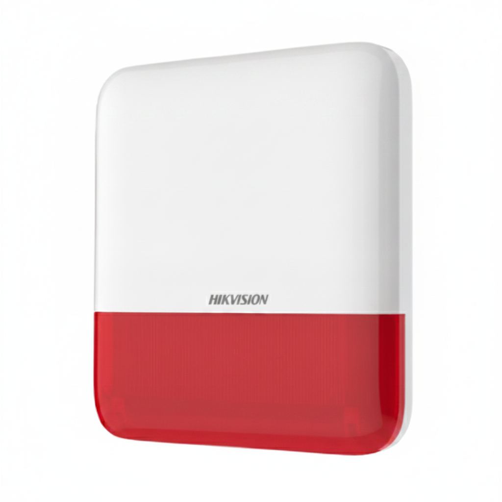 Сирена бездротова зовнішня Hikvision DS-PS1-E-WE-Red Червоний (2863455891)