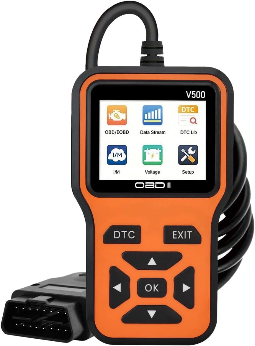 Сканер автомобильный диагностический OBDII/CAN V500 тестер АКБ (1479)