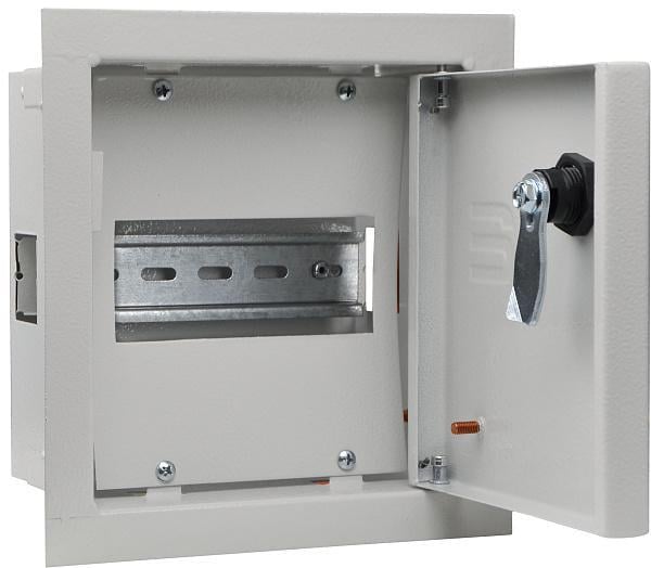 Щит распределительный АСКО-УКРЕМ Light Ubox 6 модулей металлический 203x193x100 мм встроен IP31 с замком (A0260010029)