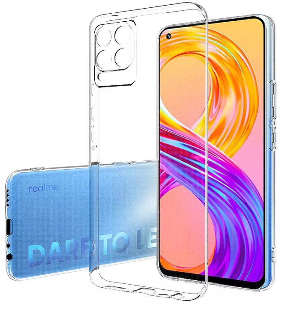 Прозрачный Чехол UltraTPU MultiCam Realme 8 Pro (ультратонкий силиконовый) (29306)
