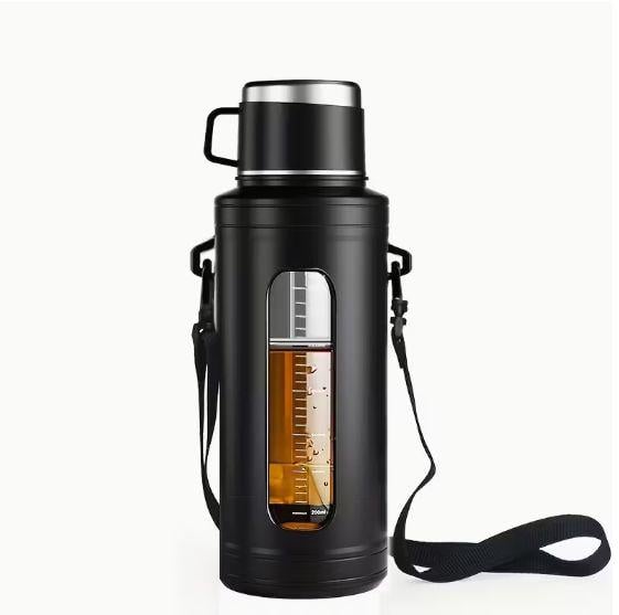 Термос с двойными стенками BPA free прозрачное окно 1500 мл Черный (2831224797) - фото 10 Термос с двойными стенками BPA free прозрачное окно 1500 мл Черный (2831224797) - фото 10