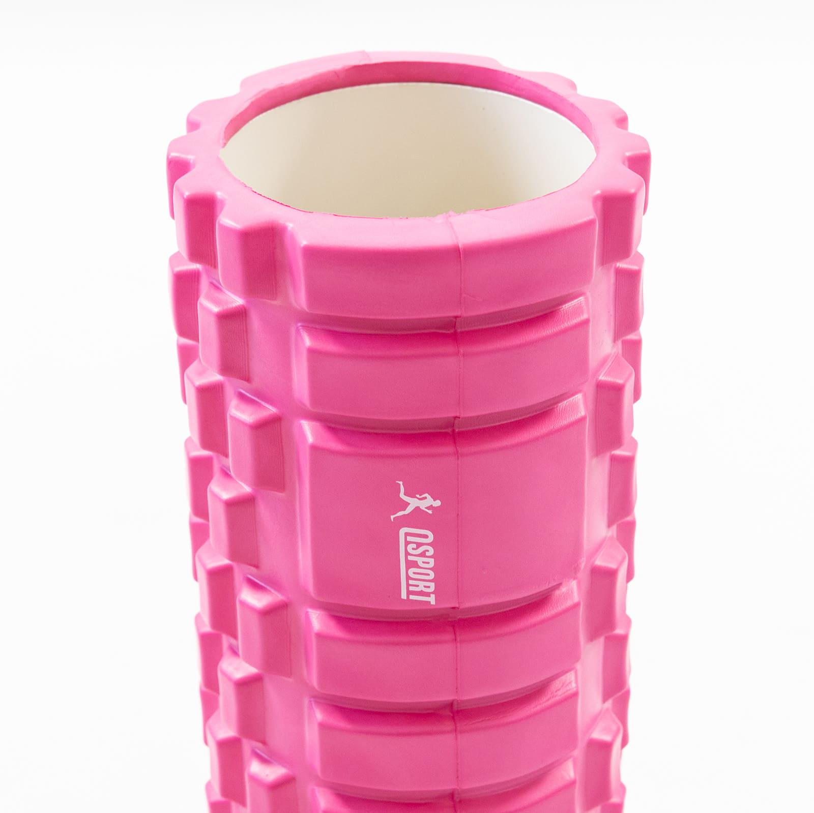 Ролик массажный OSPORT 33х14 см Розовый (MS 0857) - фото 4