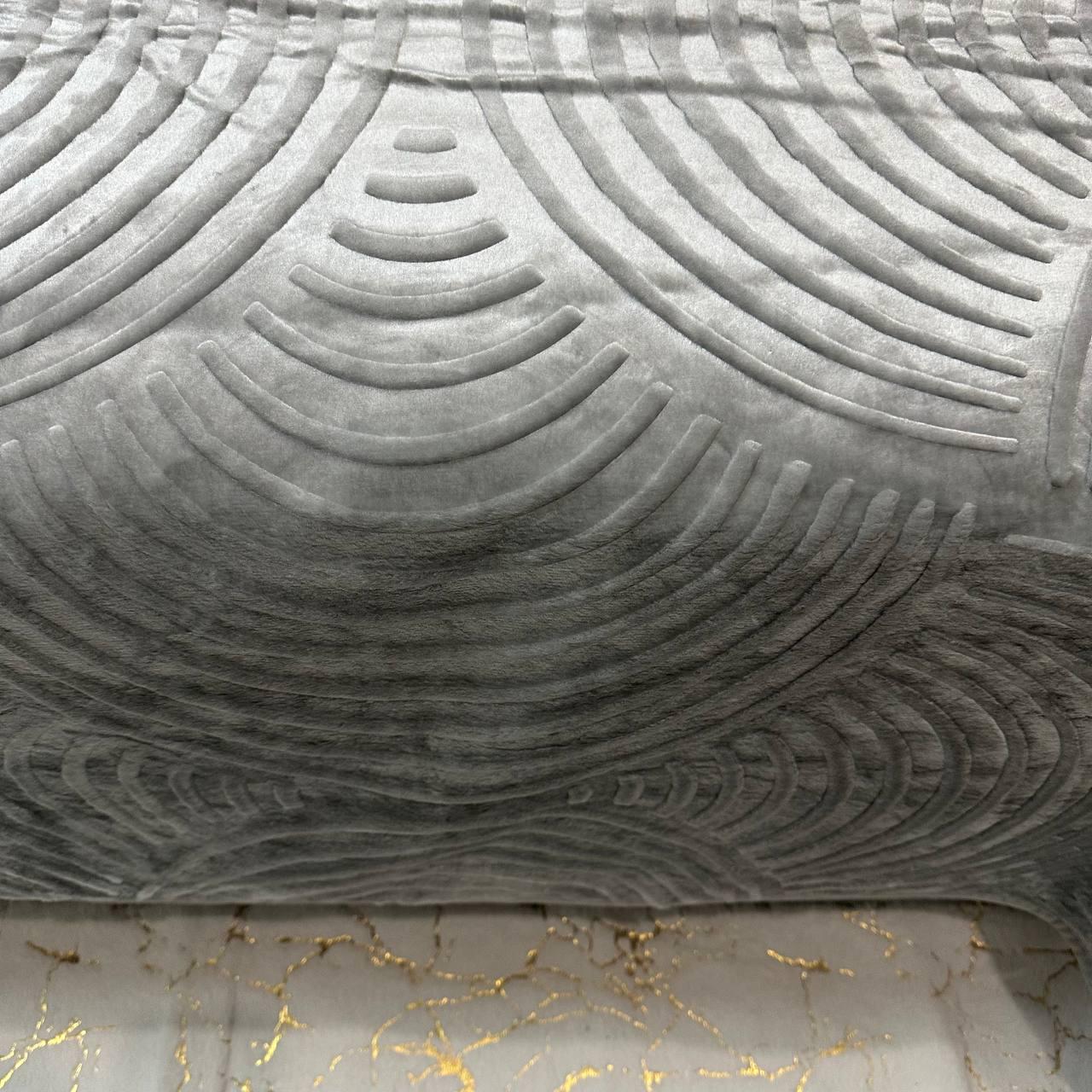 Покривало на ліжко акрилове 200x230 см Сірий (P-акрил-17) - фото 8