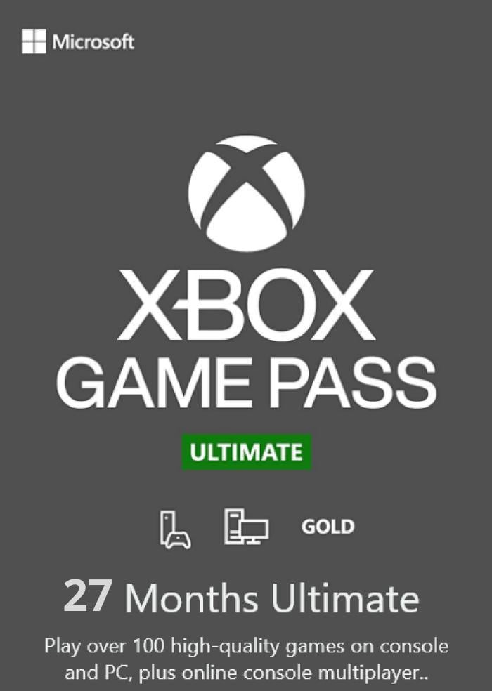Электронный код/подписка Xbox Game Pass Ultimate 27 месяцев Xbox One/Series для всех регионов и стран (83297436)