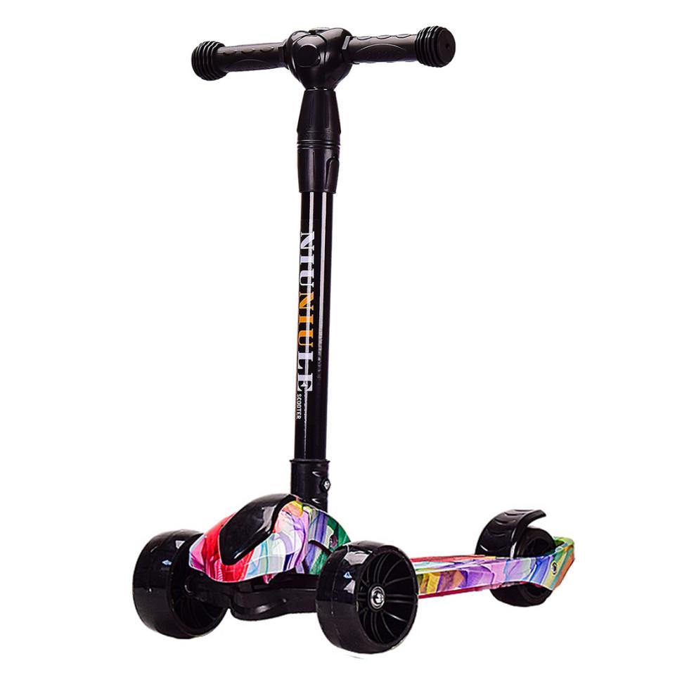 Самокат детский HS2016-1 RL7T складной PU (HS2016-3)