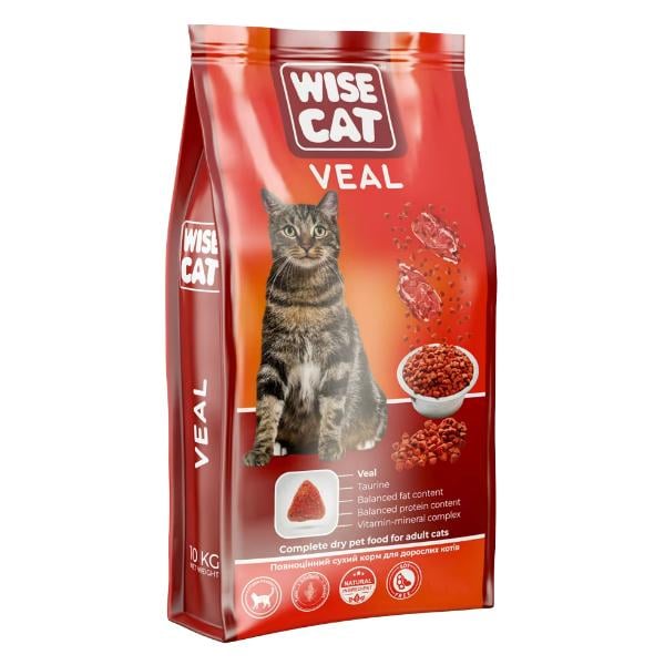 Корм для кошек Wise Cat Veal Корм ​​сухой для кошек Телятина 400 г (000024518)