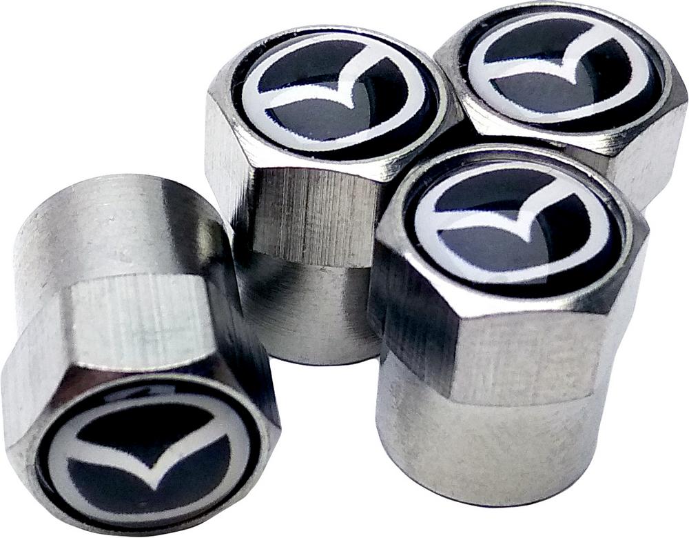 Ковпачки на ніпель СlassyCap Mazda 4 шт. Silver (10557)