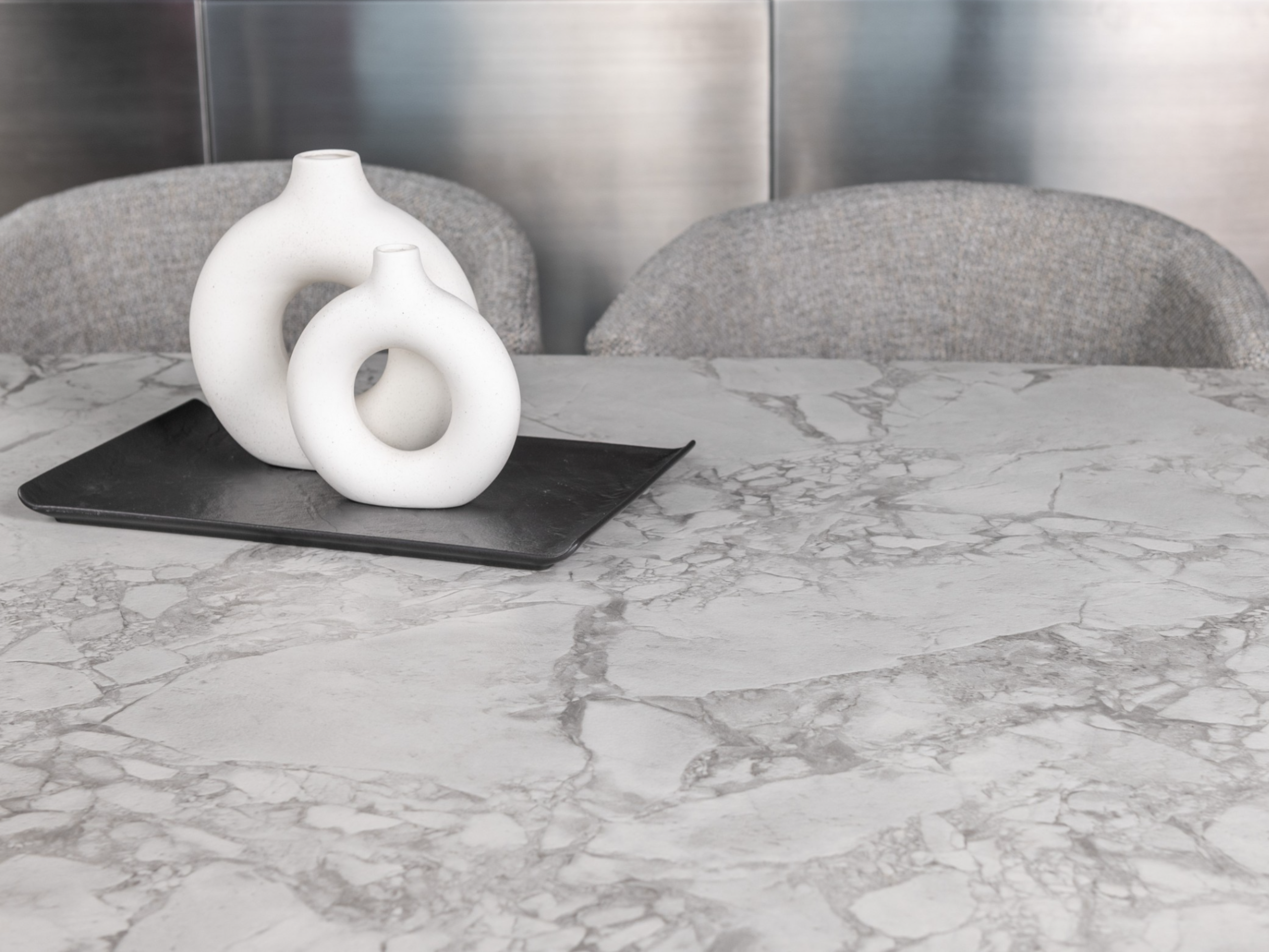 Стіл обідній розсувний Vetro Mebel Феліче 1400- 2000x900x760 мм Клауді грей/Чорний (TМL-1000-1) - фото 3 Стіл обідній розсувний Vetro Mebel Феліче 1400- 2000x900x760 мм Клауді грей/Чорний (TМL-1000-1) - фото 3