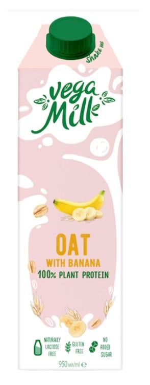 Напій вівсяний Vega Milk з бананом тетра-пак 0,95 л (2671435626)