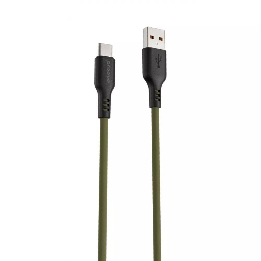 Кабель зарядный Proove Rebirth Type-C 2,4 А 1 м Green (594353) Кабель зарядный Proove Rebirth Type-C 2,4 А 1 м Green (594353)