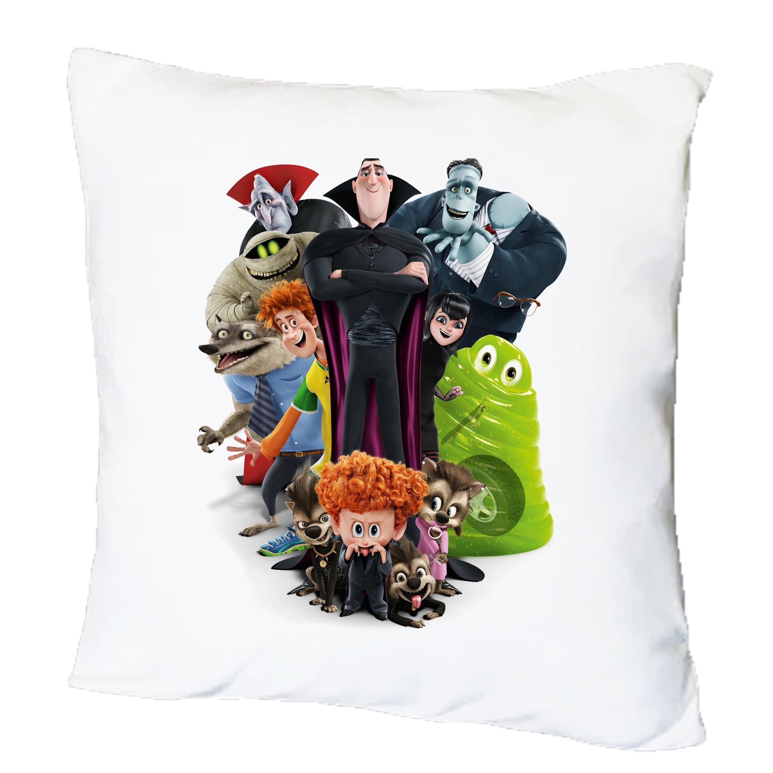 Подушка с принтом Монстры на каникулах (16202) Подушка с принтом Монстры на каникулах (16202)