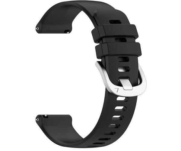 Ремешок силиконовый для смарт-часов Garmin Venu 4 41/18 мм Черный (49526)