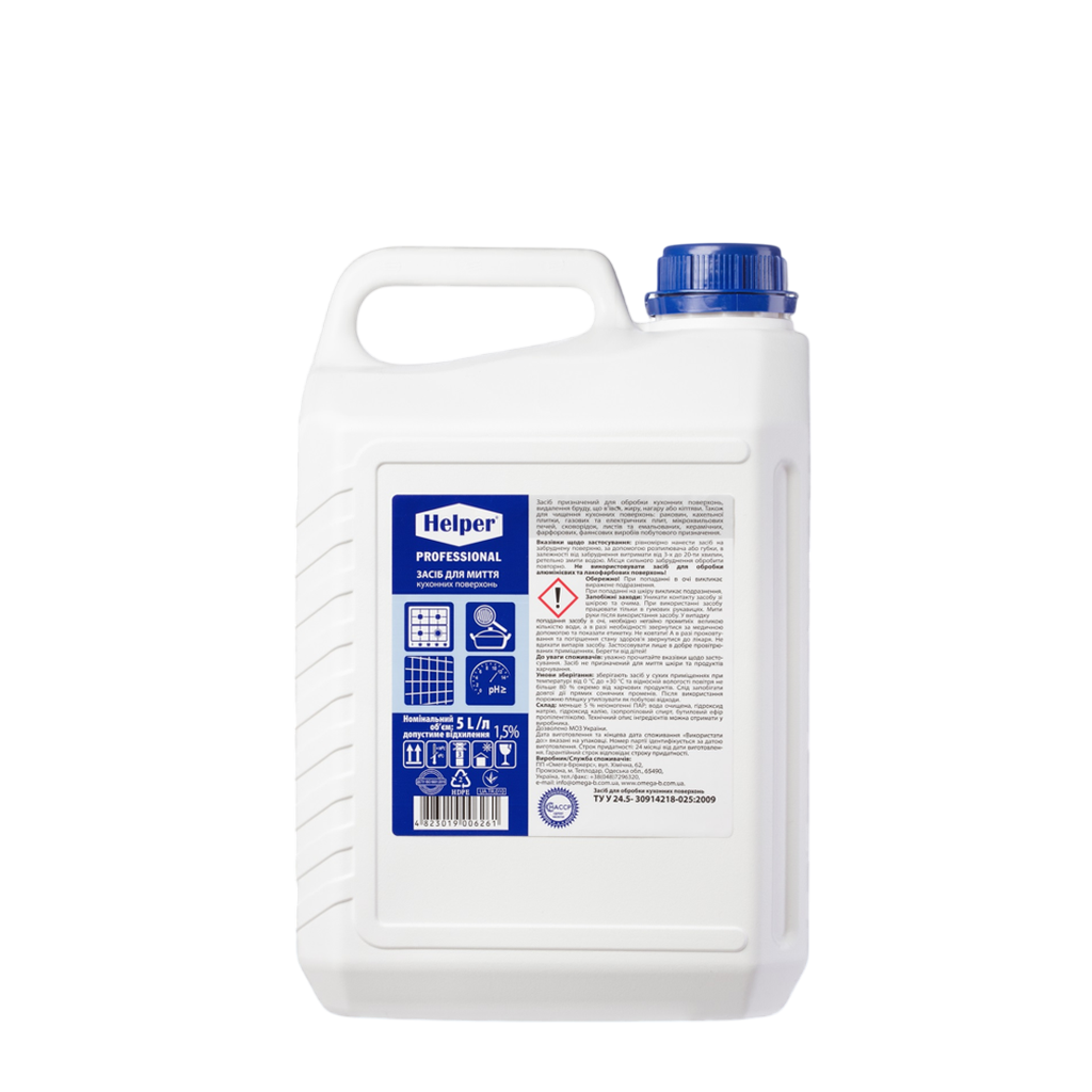 Средство для мытья кухонных поверхностей Helper канистра 5 л (40686758)