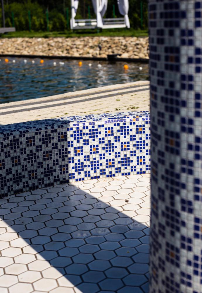 Мозаика керамическая Kotto Ceramica GMК 410001 P3 289x289x4 10x10 мм Cobalt/White (002979)