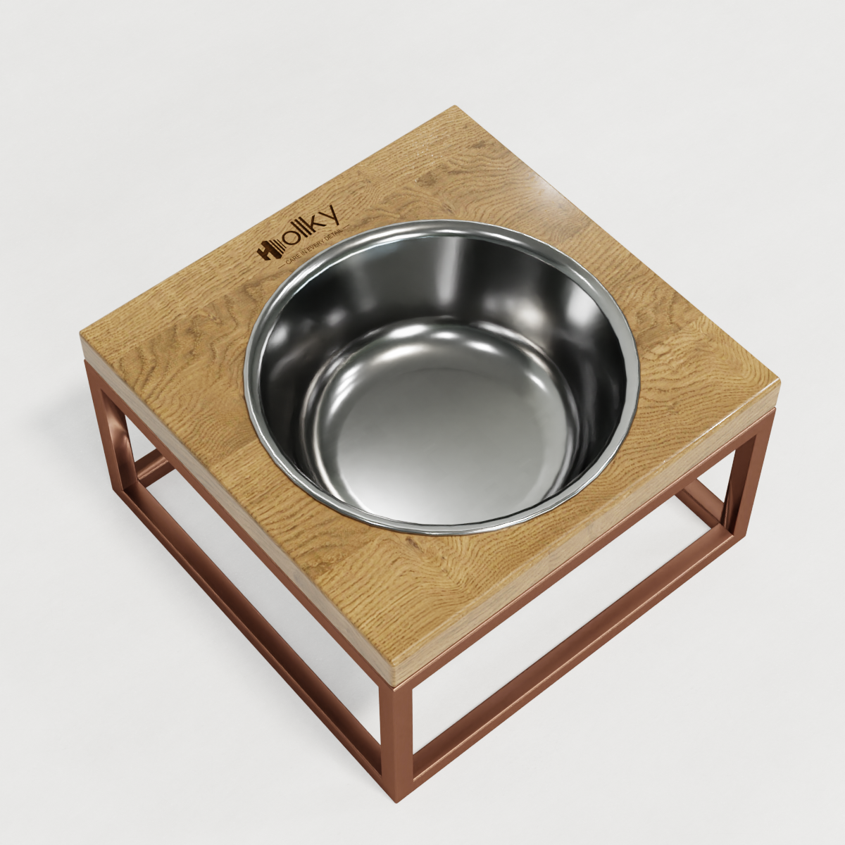 Миска на подставке для кошек и средних собак Hollky Base Solo M 0,8 л (M-212110-GLNT) - фото 2 Миска на подставке для кошек и средних собак Hollky Base Solo M 0,8 л (M-212110-GLNT) - фото 2