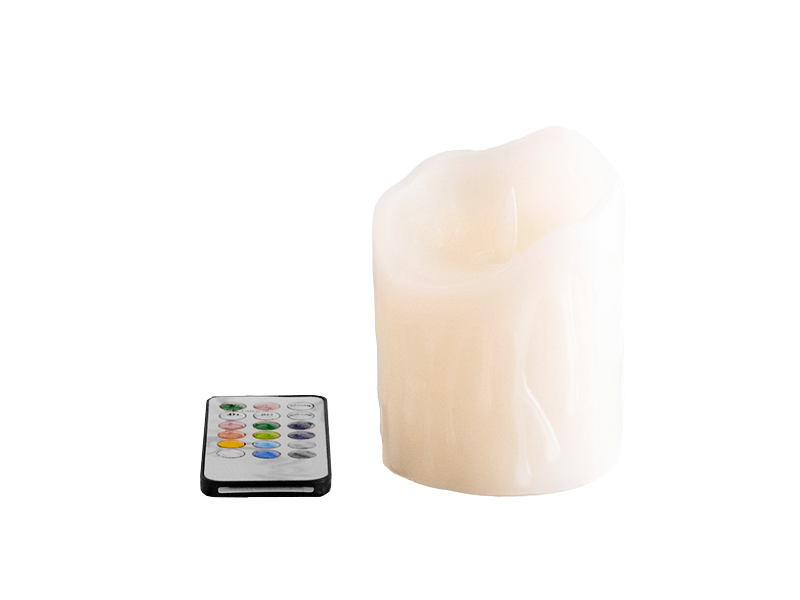 Светильник декоративный Lemanso LM36006 Свеча с эффектом пламени 3xAAA RGB IP20 с пультом