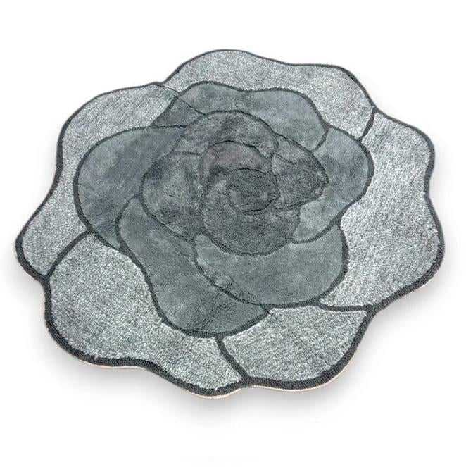 Коврик для ванной комнаты PHP Rosa Carbonio 100х105 см Серый